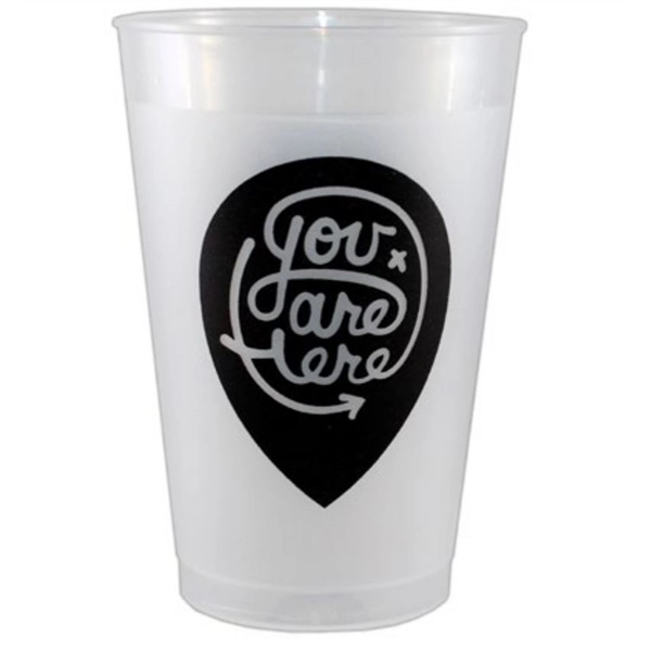 Natural frost flex cup; flexible polypropylene material.... from ASI 35745 American Zebra Line/AZL