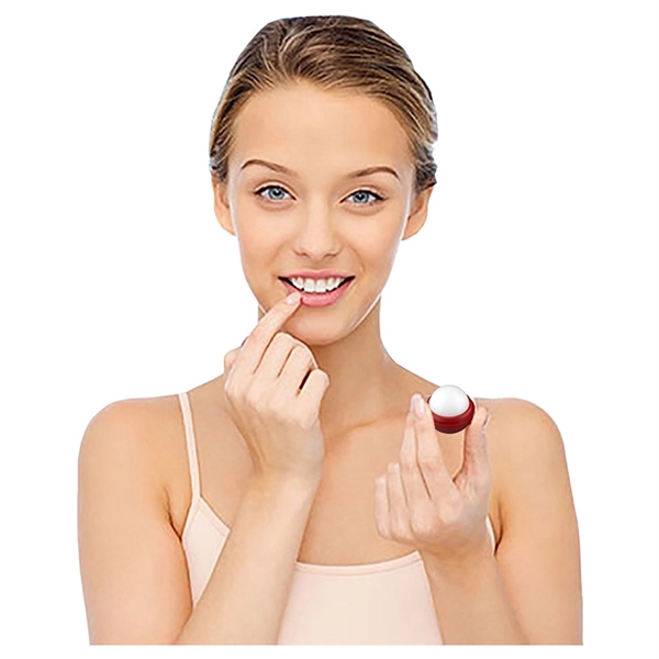 Vanilla flavored lip moisturizer in round ball.... from ASI 62660 Innovation Line