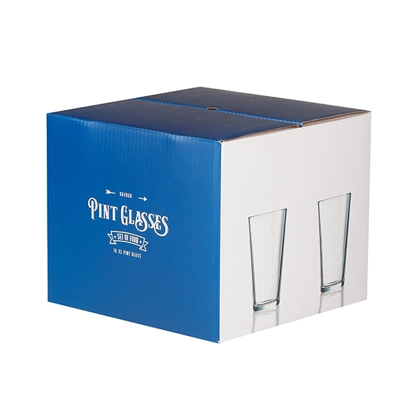Set of four classic 16 ounce pint glasses in box.... from ASI 57800 Gordon Sinclair / Gordon Sinclair®