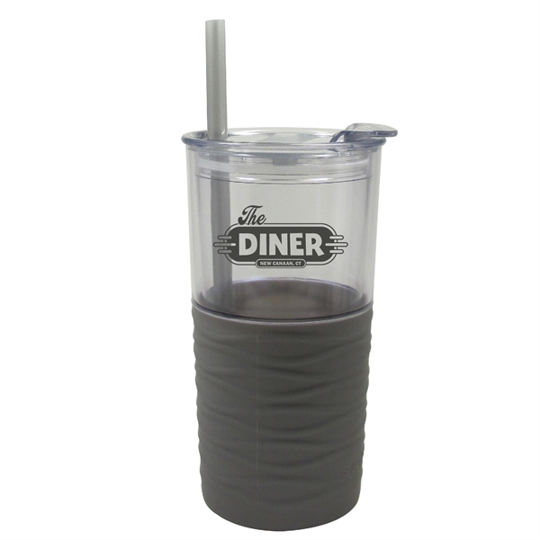 20 oz. Double Wall Acrylic Tumbler with Silicone Sleeve, Straw and... from ASI 74245 Nordic Co Inc / Nordic