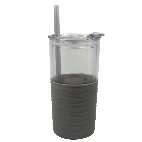 20 oz. Double Wall Acrylic Tumbler with Silicone Sleeve, Straw and... from ASI 74245 Nordic Co Inc / Nordic