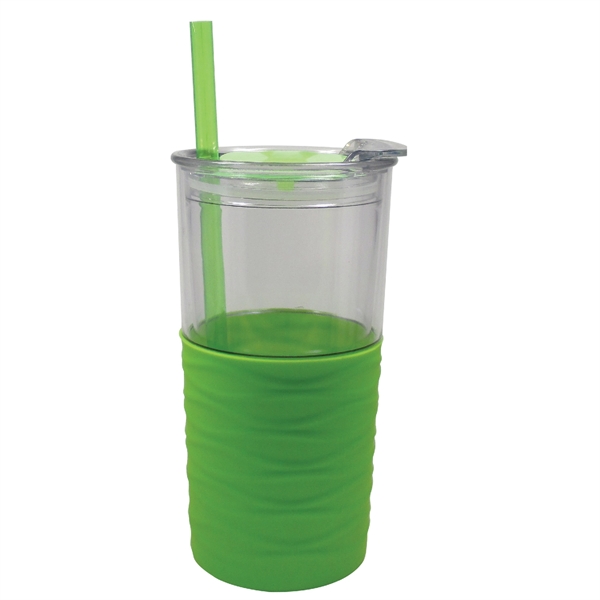 20 oz. Double Wall Acrylic Tumbler with Silicone Sleeve, Straw and... from ASI 74245 Nordic Co Inc / Nordic