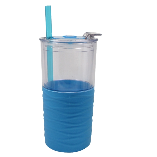 20 oz. Double Wall Acrylic Tumbler with Silicone Sleeve, Straw and... from ASI 74245 Nordic Co Inc / Nordic