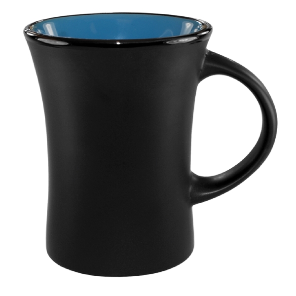10 Oz. ceramic mug. Matte Black on the outside.... from ASI 74245 Nordic Co Inc / Nordic Nordic Promos