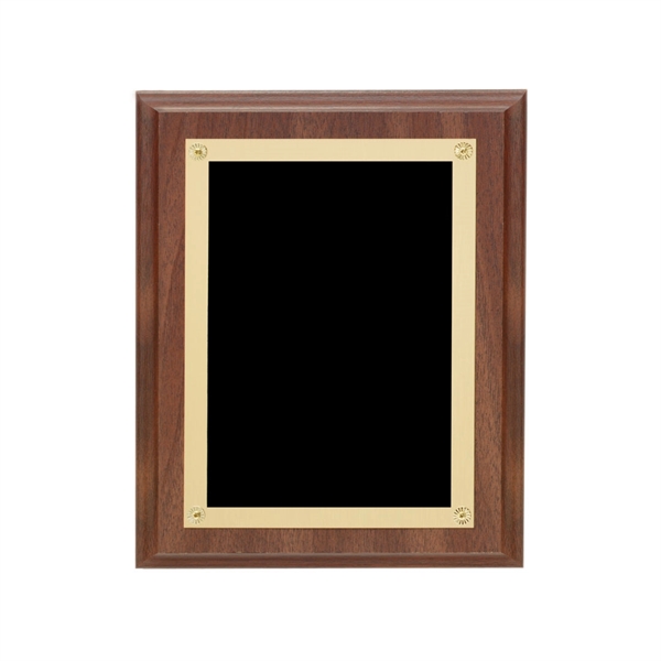 Walnut-finish wall plaque with ornamental rosettes.... from ASI 84592 St Regis Group / R S Owens & Co Inc