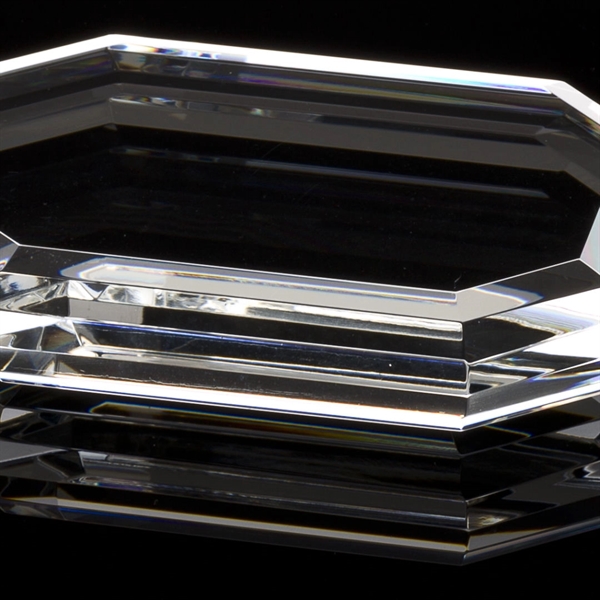 Optical crystal rectangle paperweight.... from ASI 84592 St Regis Group / St Regis