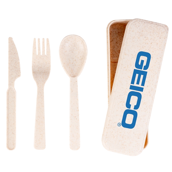 Wheat straw utensil set... from ASI 44900 NC Custom (CI/Lanco) / Lanco