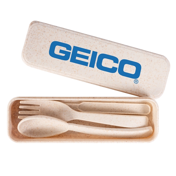 Wheat straw utensil set... from ASI 44900 NC Custom (CI/Lanco) / Lanco