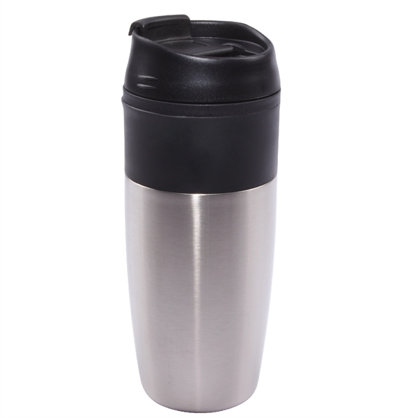 16 oz. Steel Outer Wall Travel Mug with Colored PP Liner... from ASI 74245 Nordic Co Inc / Nordic