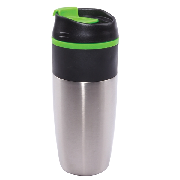 16 oz. Steel Outer Wall Travel Mug with Colored PP Liner... from ASI 74245 Nordic Co Inc / Nordic