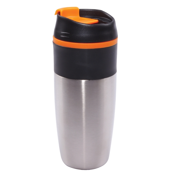 16 oz. Steel Outer Wall Travel Mug with Colored PP Liner... from ASI 74245 Nordic Co Inc / Nordic
