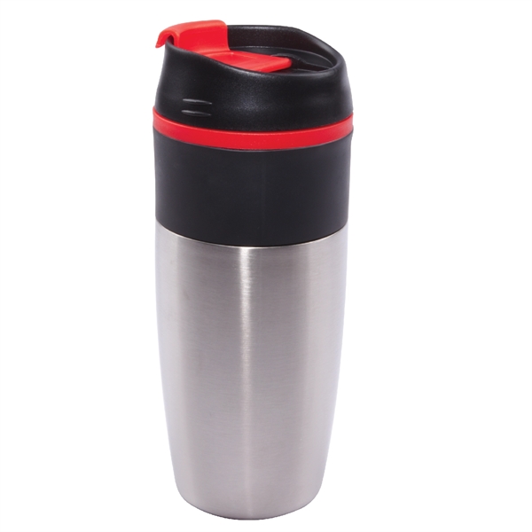 16 oz. Steel Outer Wall Travel Mug with Colored PP Liner... from ASI 74245 Nordic Co Inc / Nordic