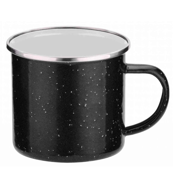 This nostalgic, 16 ounce Stainless Steel Speckled Camping Mug is a... from ASI 71685 Midnite Snax®