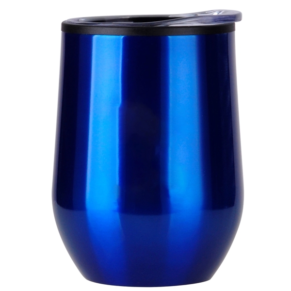 This 12 oz. Stemless Stainless Custom Wine Tumbler w/ Plastic Lining... from ASI 71685 Midnite Snax®