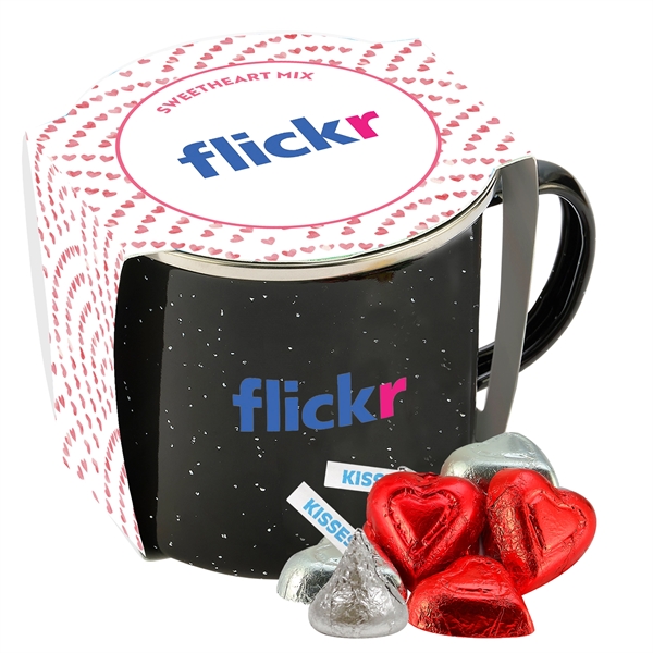 This nostalgic, 16 ounce Stainless Steel Speckled Camping Mug is a... from ASI 71685 Midnite Snax®