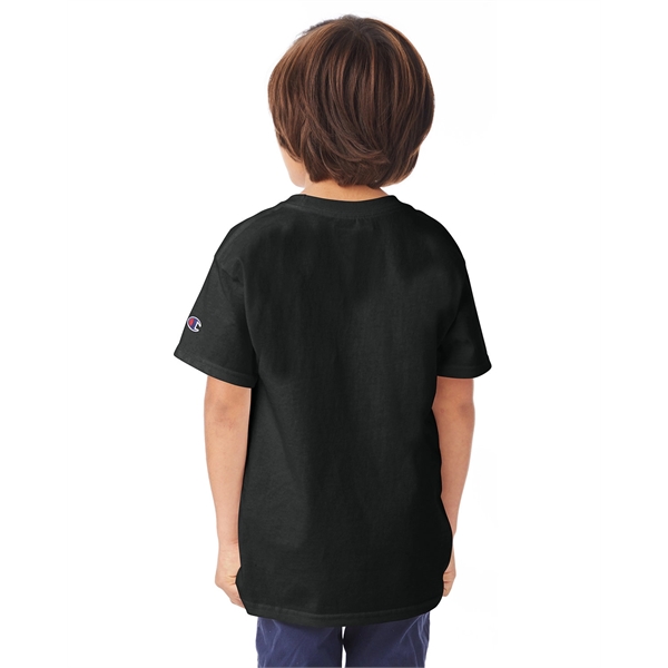 Youth-sized short sleeve cotton T-shirt with double-needle sleeves and bottom hems.... from ASI 34063 alphabroder