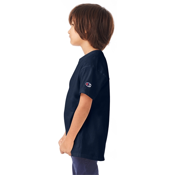 Youth-sized short sleeve cotton T-shirt with double-needle sleeves and bottom hems.... from ASI 34063 alphabroder