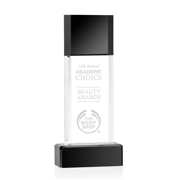 The striking Middlesex Award combines black and clear optical crystal for... from ASI 84592 St Regis Group / St Regis