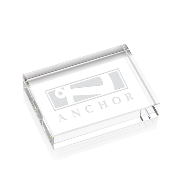 Optical crystal smooth square paperweight.... from ASI 84592 St Regis Group / St Regis