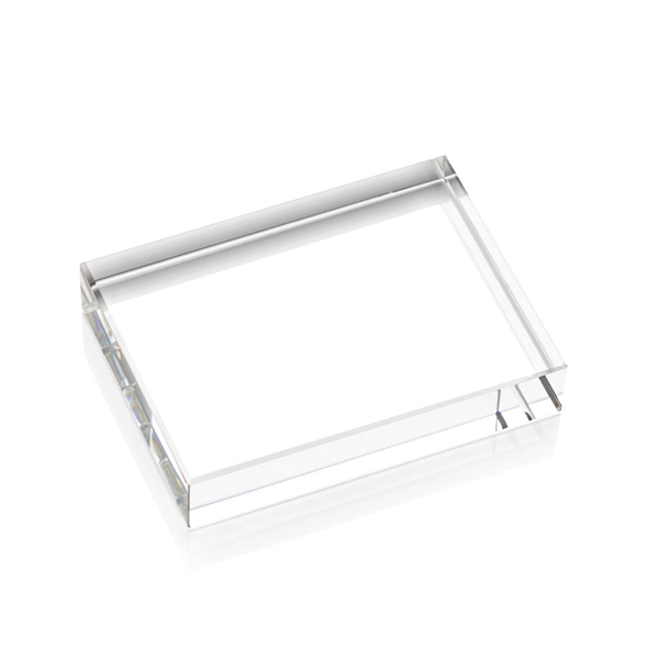 Optical crystal smooth square paperweight.... from ASI 84592 St Regis Group / St Regis