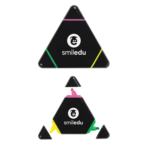 This tri color highlighter features green, pink and yellow colors with... from ASI 52710 Lincoln Line