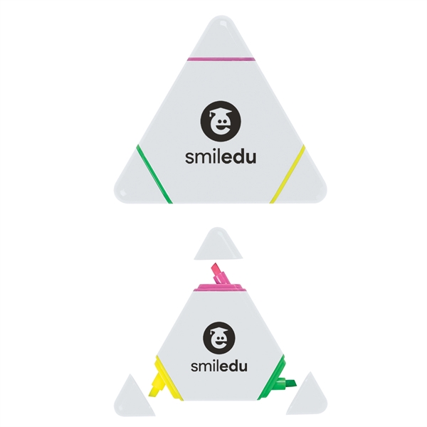 This tri color highlighter features green, pink and yellow colors with... from ASI 52710 Lincoln Line