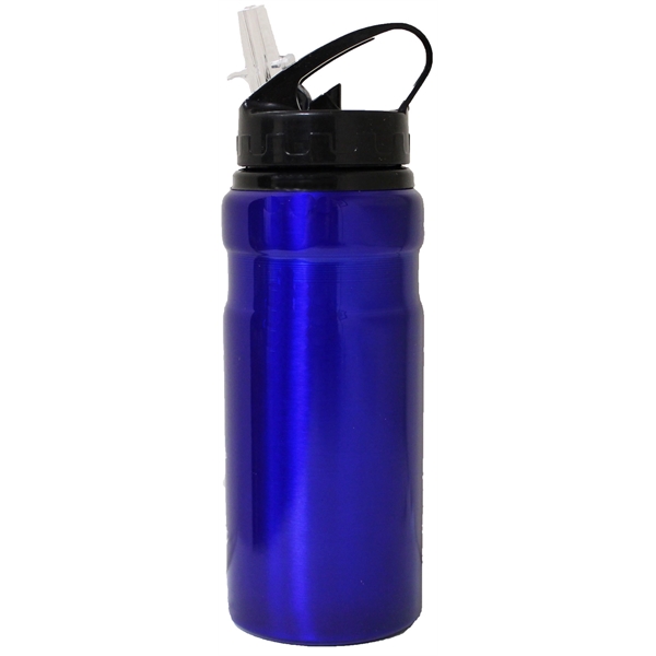 22 Oz. Sports water bottle, with straw drink spout, aluminum.... from ASI 36988 Artek USA Inc / Artek™