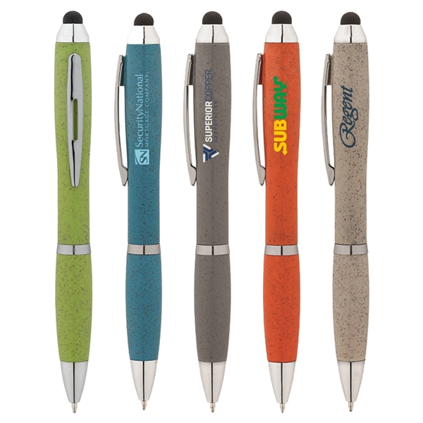 Wheat Straw Ballpoint Stylus Pen... from ASI 31517 Admart Products / Admart Line