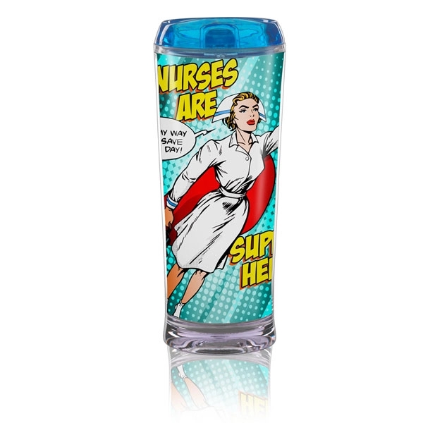 14 oz. double wall insulated plastic tumbler with Super Hero Nurse... from ASI 57800 Gordon Sinclair / Gordon Sinclair®