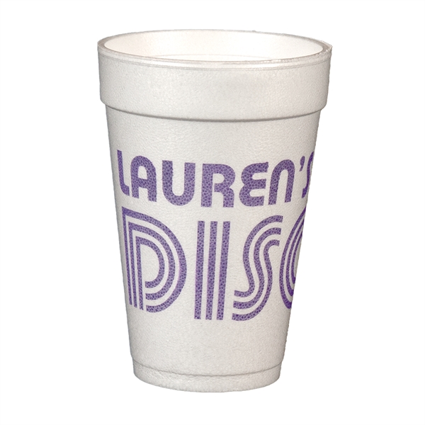 White Styrofoam cup.... from ASI 77280 Pepco Poms / Pepco Poms