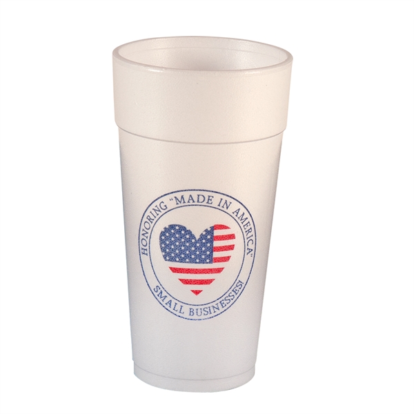 White Styrofoam cup.... from ASI 77280 Pepco Poms / Pepco Poms