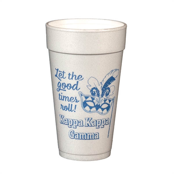 White Styrofoam cup.... from ASI 77280 Pepco Poms / Pepco Poms