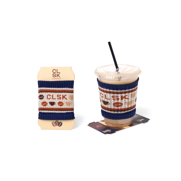 PMS matched knit-in jaquard nylon can cozy.... from ASI 45657 Pop! Promos