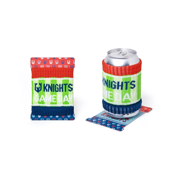 PMS matched knit-in jaquard nylon can cozy.... from ASI 45657 Pop! Promos