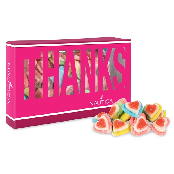 Triple layer hearts in Thanks die cut box.... from ASI 44900 NC Custom (CI/Lanco)