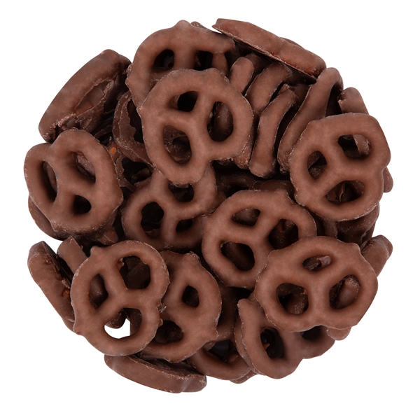 Caramel popcorn and mini milk chocolate pretzels in an acetate tube... from ASI 44900 NC Custom (CI/Lanco)