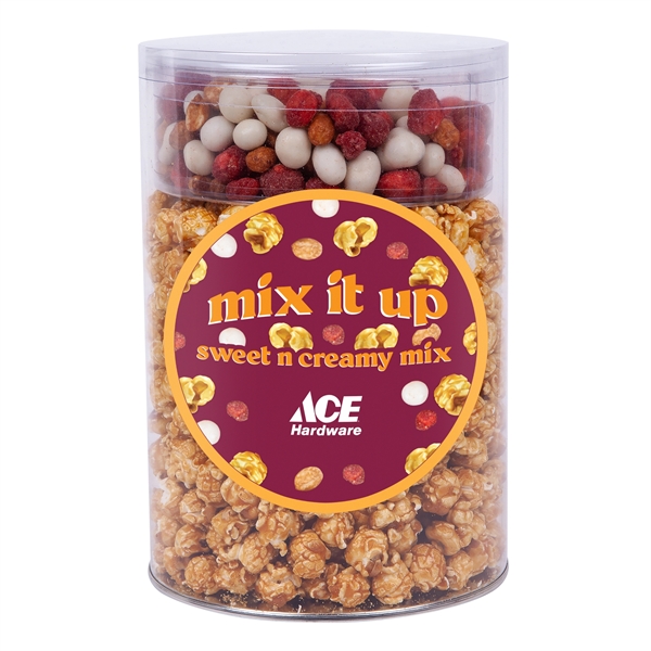 Caramel popcorn with honey and milk medley mix in an acetate... from ASI 44900 NC Custom (CI/Lanco)