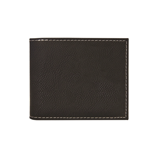 4 1/2" x 3 1/2" x 3/4" PU leatherette bifold wallet... from ASI 74601 Calico