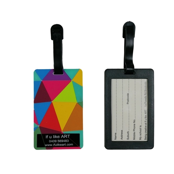 Soft PVC luggage tag with plastic handle and name card plus... from ASI 37218 Athena Promo (tm)