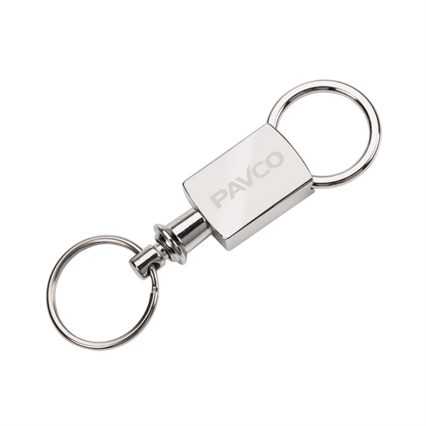 Satin silver finish pull-apart key ring.... from ASI 84592 St Regis Group