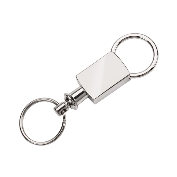 Satin silver finish pull-apart key ring.... from ASI 84592 St Regis Group