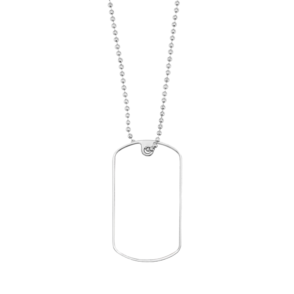 1.125" x 2" die cast zinc alloy dog tag with poly... from ASI 52263 EMT