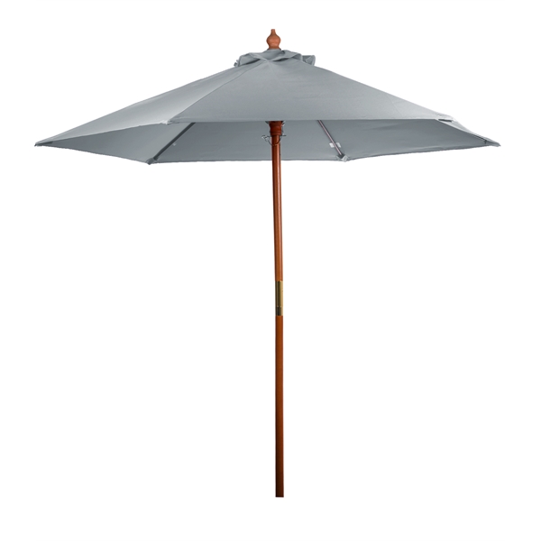 Market umbrella with 7' arc, 6 panel configuration, 2-pc. solid wood... from ASI 76730 Peerless Umbrella Co Inc / Threads By Peerless