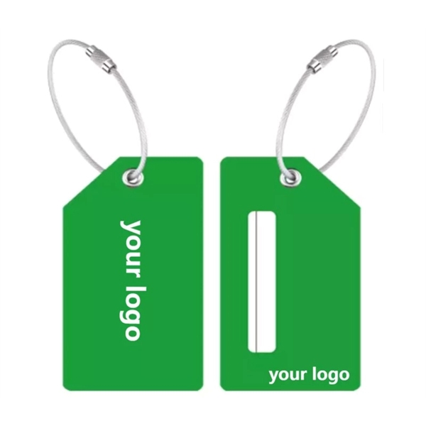 Soft PVC luggage tag with wire and name card plus free... from ASI 37218 Athena Promo (tm)