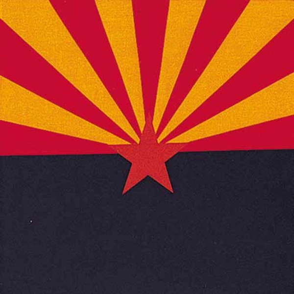22" x 22" Arizona flags bandanna with rolled hem edges; made... from ASI 44020 Bandanna Promotions By CARO-LINE / Bandanna Promotions