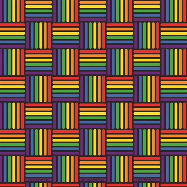 22" x 22" rainbow weave bandanna made of 100% cotton.... from ASI 44020 Bandanna Promotions By CARO-LINE / Bandanna Promotions