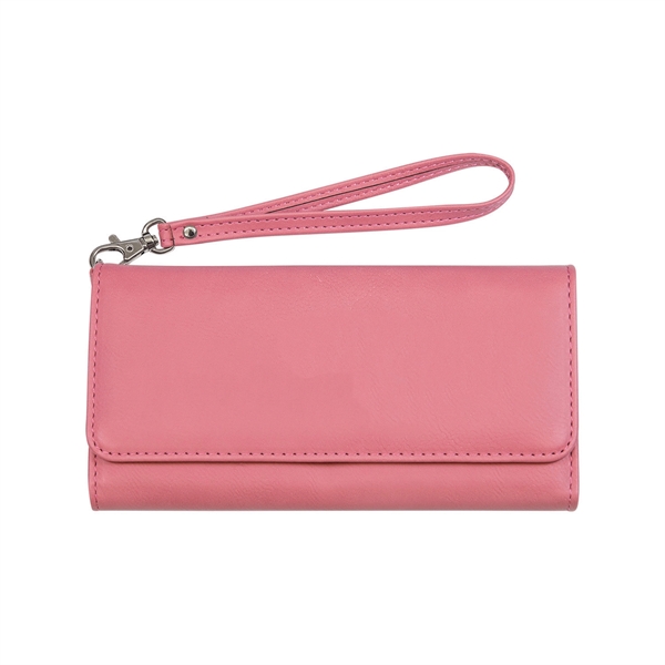 7.5" x 4" Leatherette Wallet with strap. Available in 8 colors.... from ASI 74601 Calico