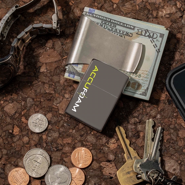 Famous Zippo Windproof Lighter. Made In the USA. The high-polish black... from ASI 46170 Compass Industries Inc