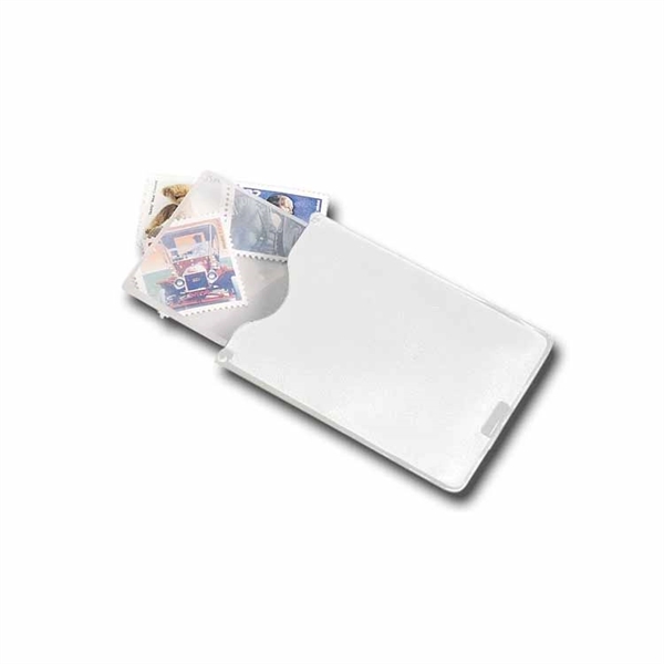 The business card shaped pocket magnifier makes an ideal mailing piece.... from ASI 38980 Bay State Specialty Co