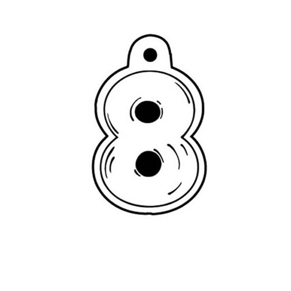 Key Tags - Soft Vinyl - Spot Color Screen Print -... from ASI 80210 Quikey Mfg Co Inc / Quikey Line